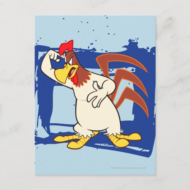 Foghorn Points to Head Postcard (Front)