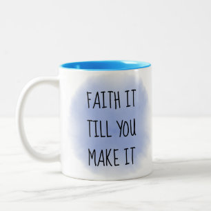 Foi Bleue Il Mug café à deux tons
