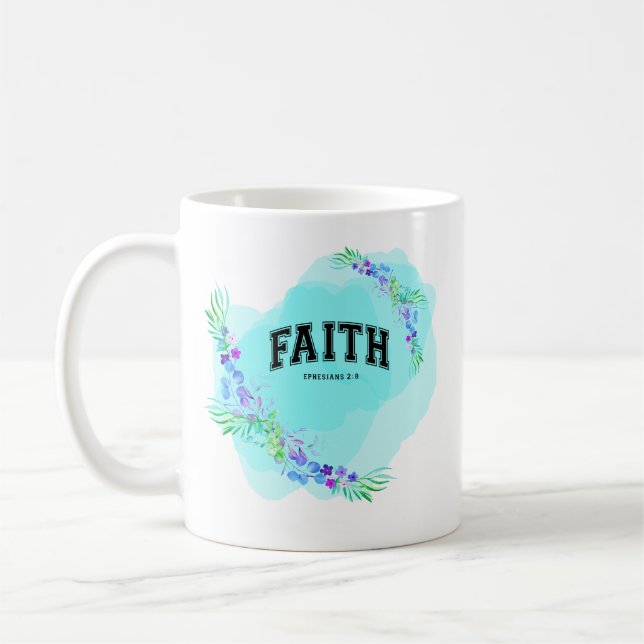 Foi, Éphésiens 2:8 Mug (Gauche)