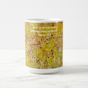 Foi Fleur sauvage Florale Bible Verse Faith Mug