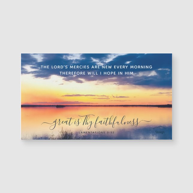 Foi Inspirer Sunset Photography Magnet (Devant)