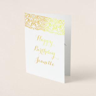 Foil Birthday Card, Happy Birthday Foil Card