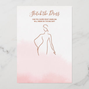 Foil card game for a bridal shower.