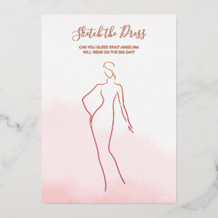 Foil card game for a bridal shower.