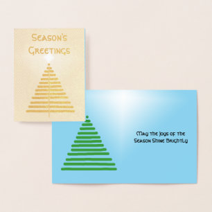 Foil Card - Graphic Tree with Star