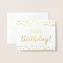 Foil Card - Happy Birthday! - Personalized