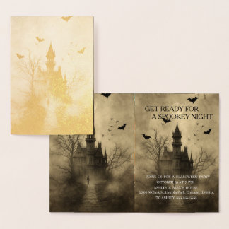 Foil Card Vibes Only – Halloween Card”