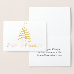 Foil Christmas Tree Card
