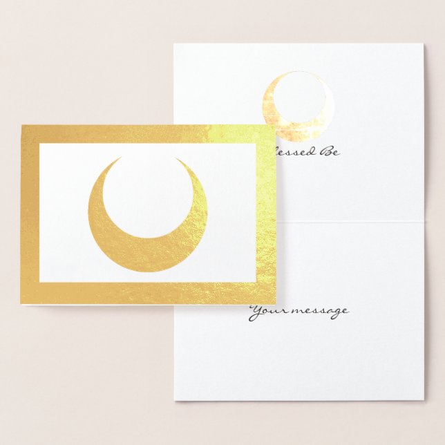 Foil Crescent Moon Foil Card (Display)