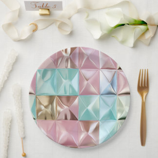 Foil Crinkle Pattern Paper Plate