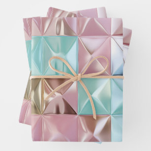 Foil Crinkle Pattern Wrapping Paper Sheet