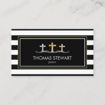 Foil Cross Trio Striped Religious