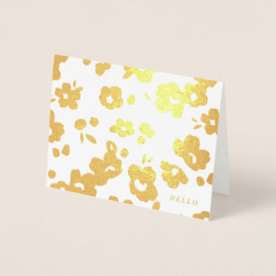 Foil Delicate Positionne La Carte De Papeterie Pla