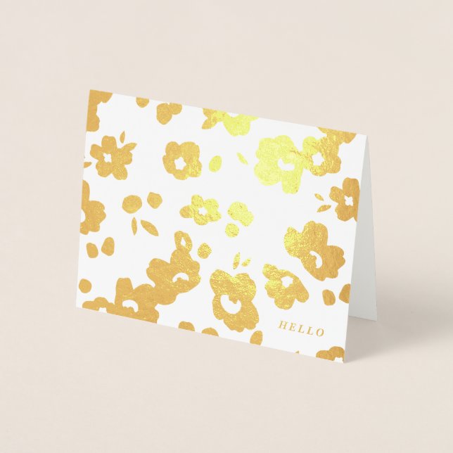 Foil Delicate Positionne La Carte De Papeterie Pla (Devant)