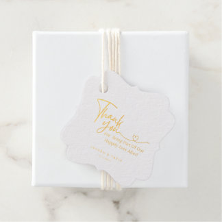 Foil Favour Tag