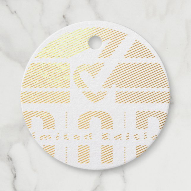 Foil Favour Tag (Front)