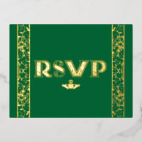 Foil Filigree, Claddagh RSVP Post Card