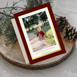 Foil Framed Holiday Photo