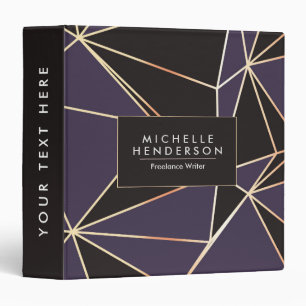 Foil Geometric Abstract Binder