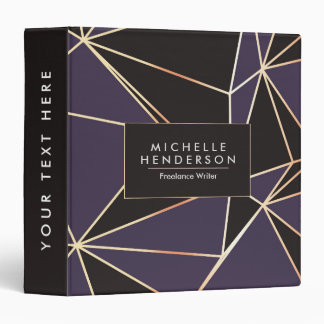 Foil Geometric Abstract Binder