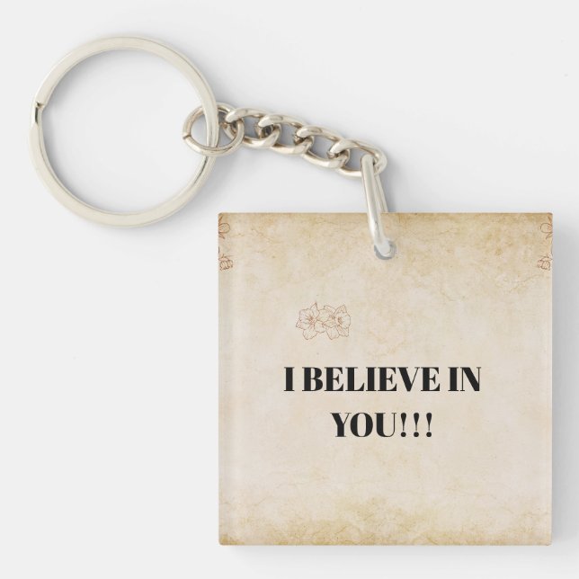 Foil Gift Tag Keychain (Front)