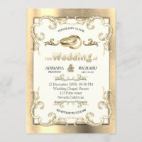 Foil-Gold-Silver-Brass Vintage Wedding
