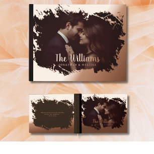 Foil Guest Book Photo Guestbook Moody Romantic