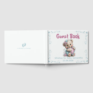 Foil Guestbook Teddy Bear Baby Shower 