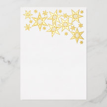 Foil Holiday Card with Stars