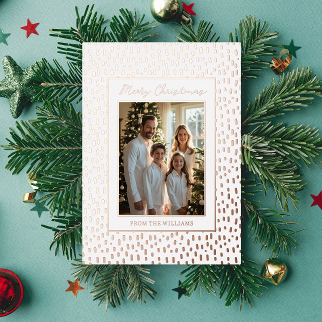 Foil Holiday Editable Christmas Cards Template  (Creator Uploaded)