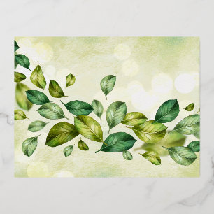 Foil Holiday Post Card