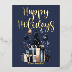 Foil Holiday Post Card