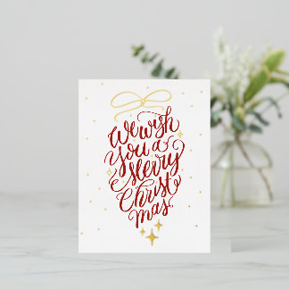 Foil Holiday Post Card