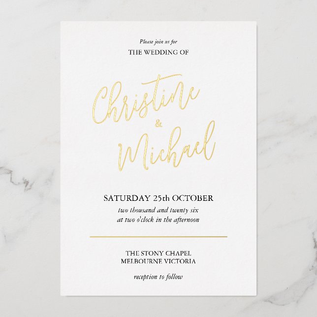Foil Invitation (Front)