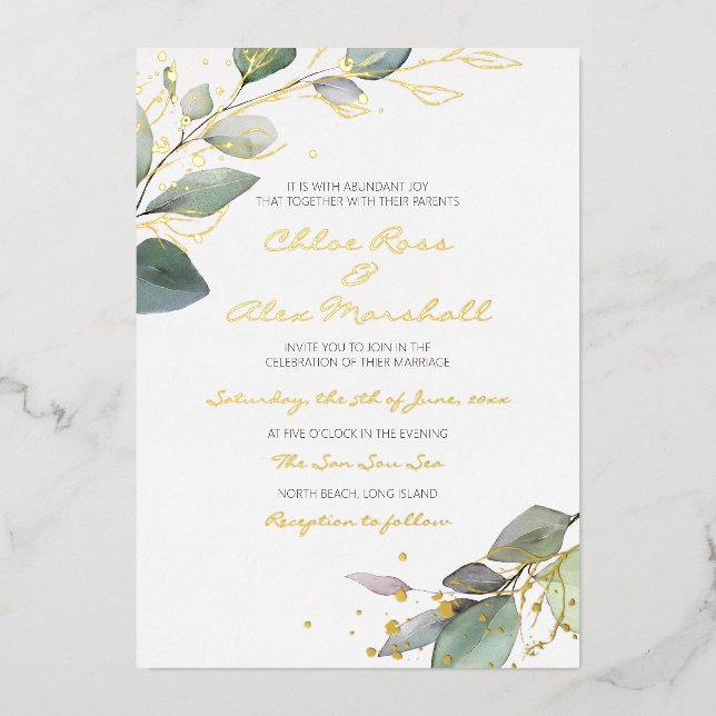 Foil Invitation (Front)