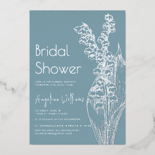 Foil Invitation Bride Shower.