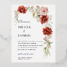 Foil Invitation Postcard