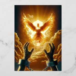 Foil Liberty Dove - 2 Corinthians 3:17–18 KJV Card