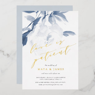 FOIL Love Est Une Carte De Remise Mariage Patient