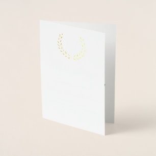 Foil Monogram College Graduation Announcement