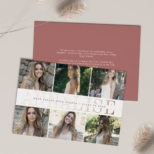 Foil Name   Photo Graduation Announcement