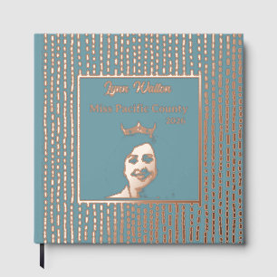 Foil Pageant Crown Photo Scrapbook-CSTM Title Guest Book