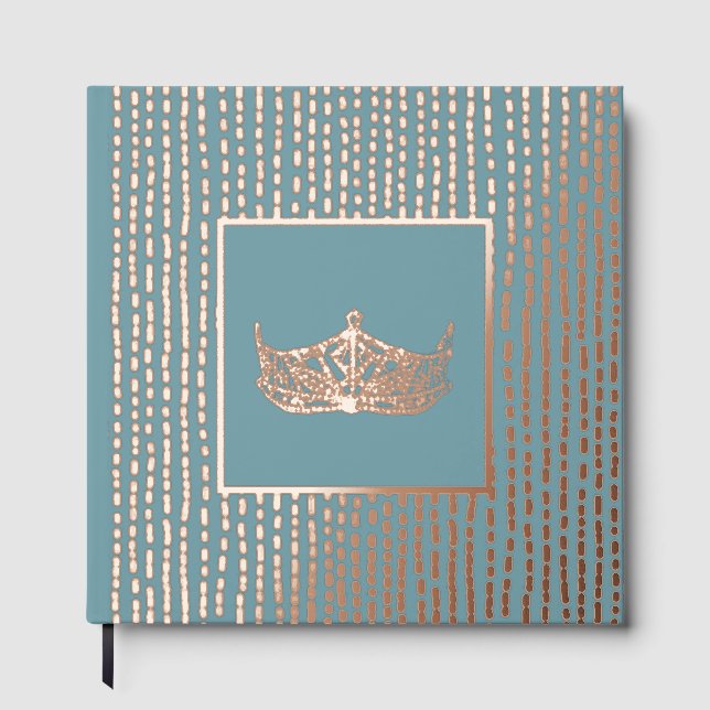 Foil Pageant Crown Photo Scrapbook with NO text  Guest Book (Front)