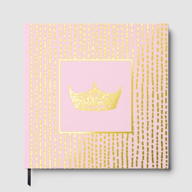 Foil Pageant Crown Photo Scrapbook with NO text  Guest Book (Front)
