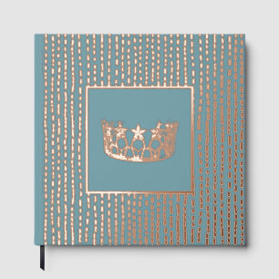Foil Pageant Star Crown Photo Scrapbook-NO text  Guest Book