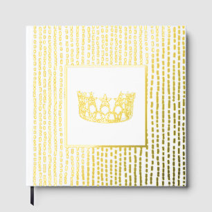 Foil Pageant Star Crown Photo Scrapbook-NO text  Guest Book