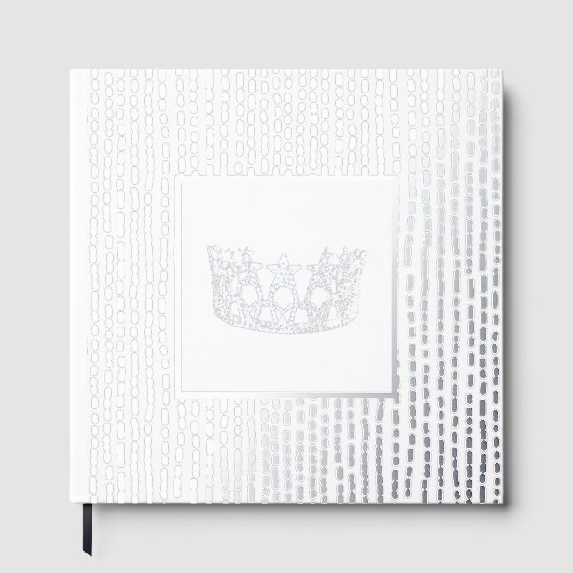 Foil Pageant Star Crown Photo Scrapbook-NO text  Guest Book (Front)