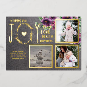 Foil PHOTO CHRISTMAS HOLIDAYS NEW YEAR 2022 2023