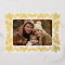 Foil Pinecone Holiday One Photo Card- white