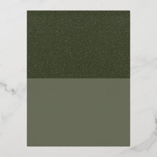 Foil Postcard Textured Top Moss Green – Customize